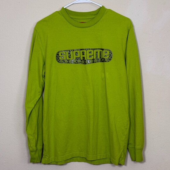 Supreme long sleeve t-shirt Tech LS Technologies Reflective Men’s Shirt MD green - Picture 1 of 7